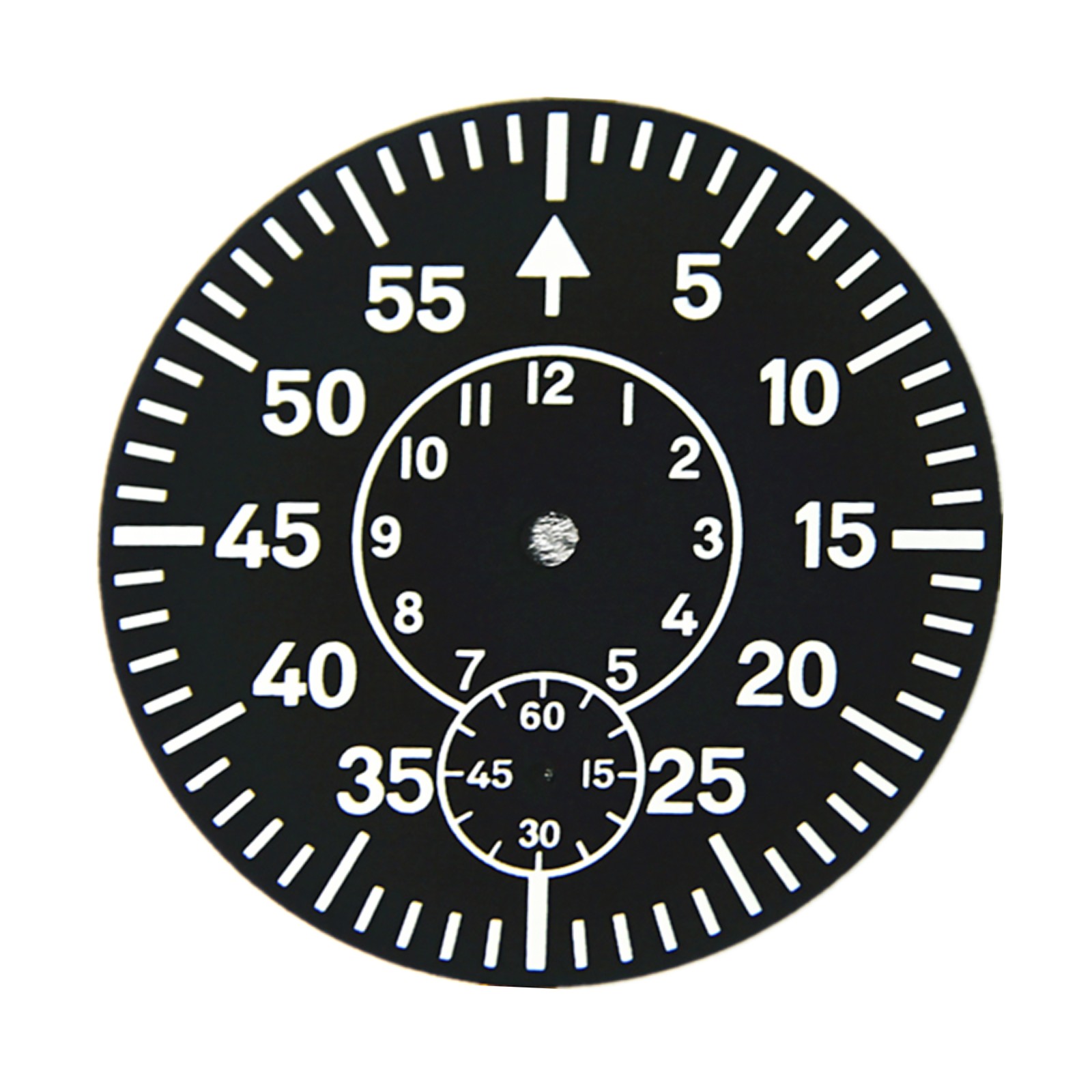 Watch Dial Plate Green Luminous Second At 6 For ETA 6498 For Seagull ST3620