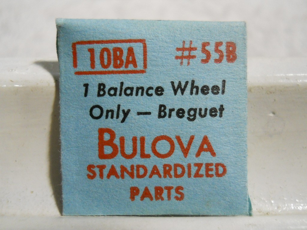 Bulova Part 55B – Balance Wheel Breguet – Caliber 10BA Watch Replacement Repair