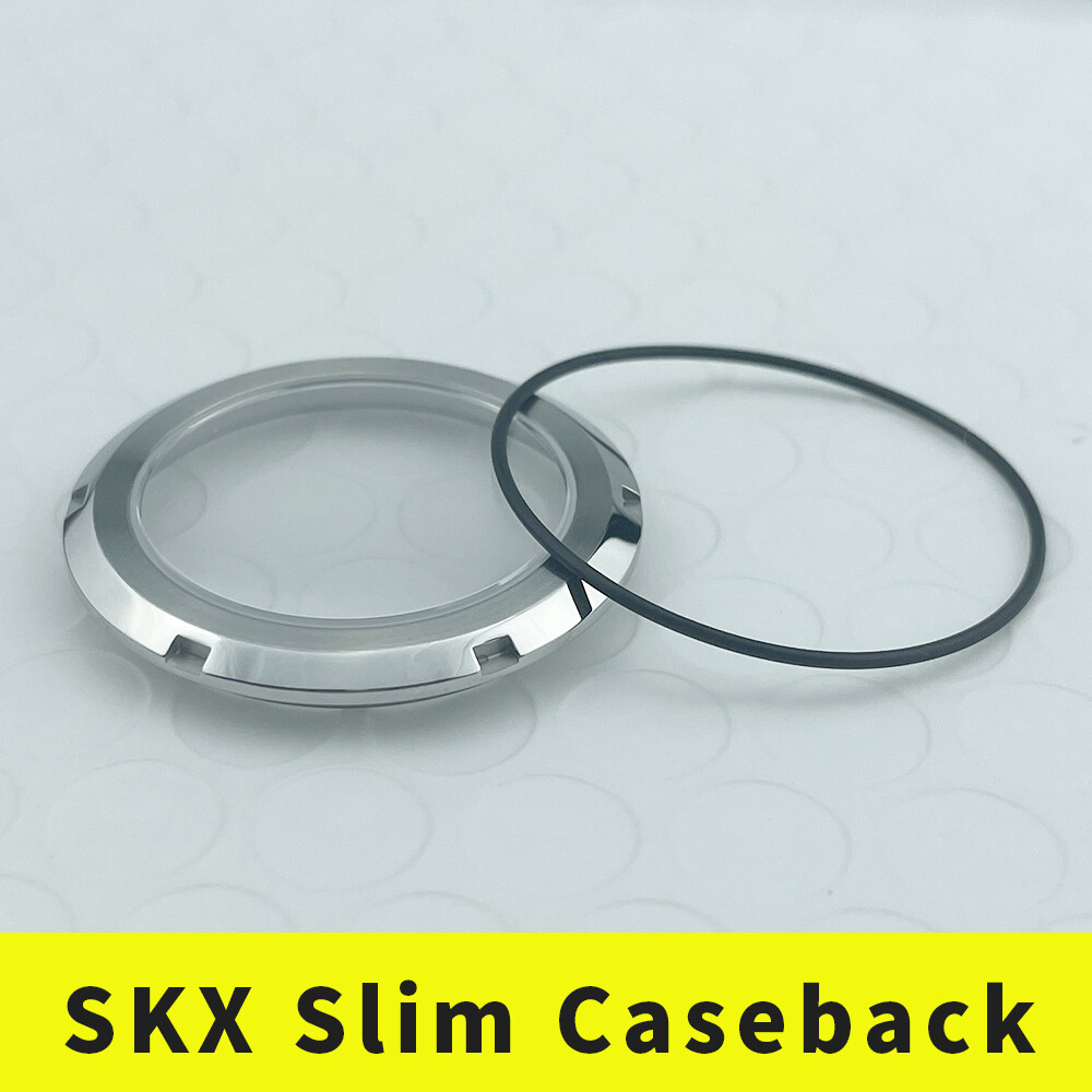 316L Stainless Steel SKX007 SKX Slim Sapphire Caseback,Polished +Brushed Surface
