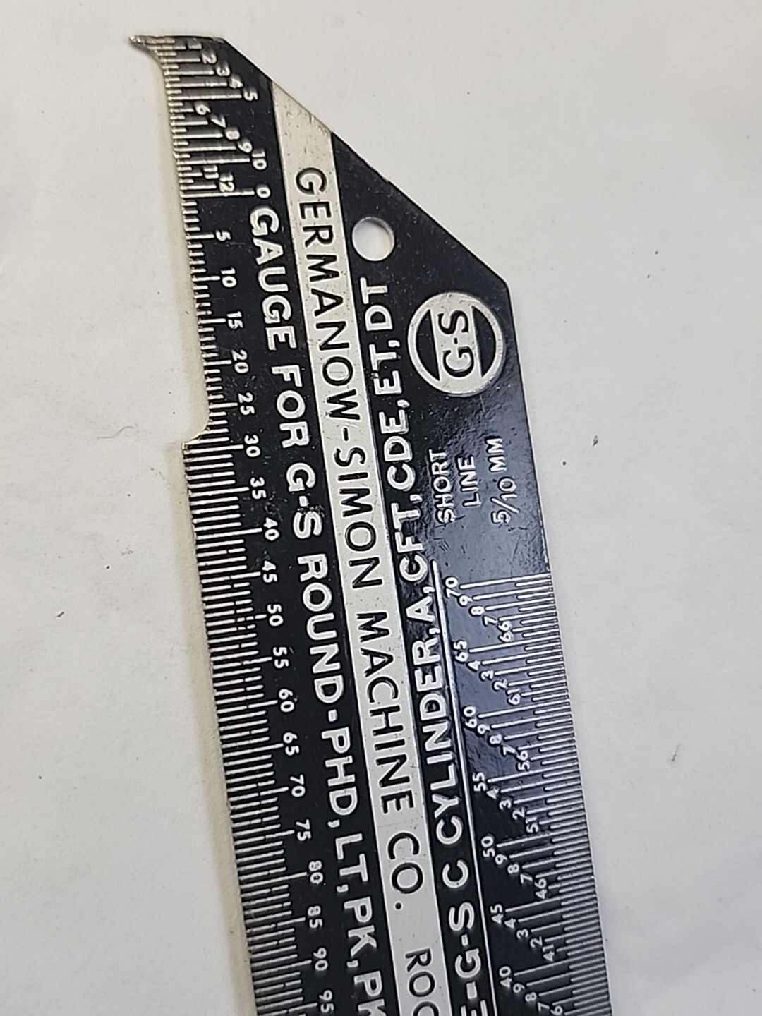 VTG GERMANOW-SIMON WATCH MAKERS GAUGE FOR G-S FLEXO ROUND CRYSTALS