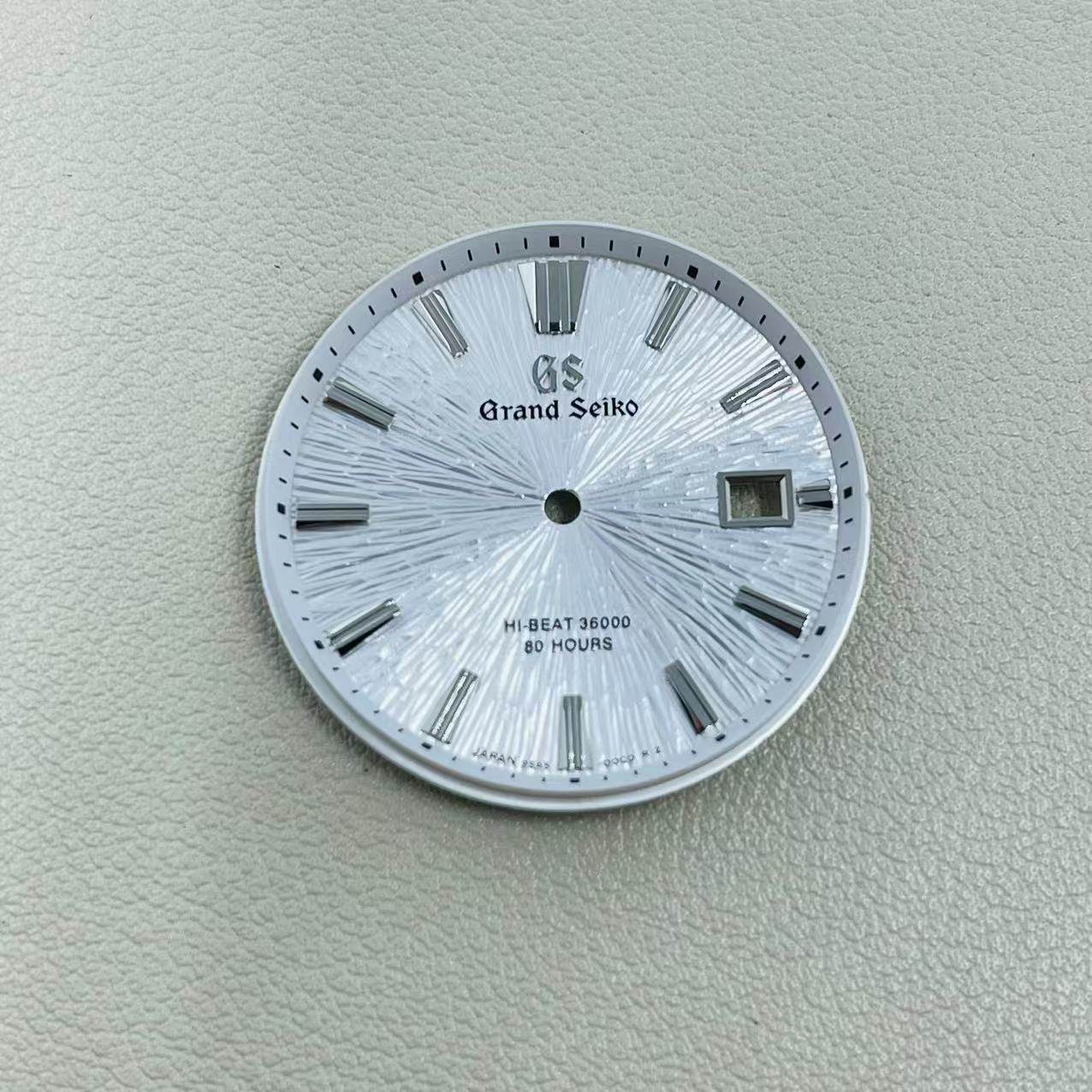 For Seiko 33.5mm Watch Dial Fit NH35 NH36 Movement Geneva Canton Ice Forest Mod