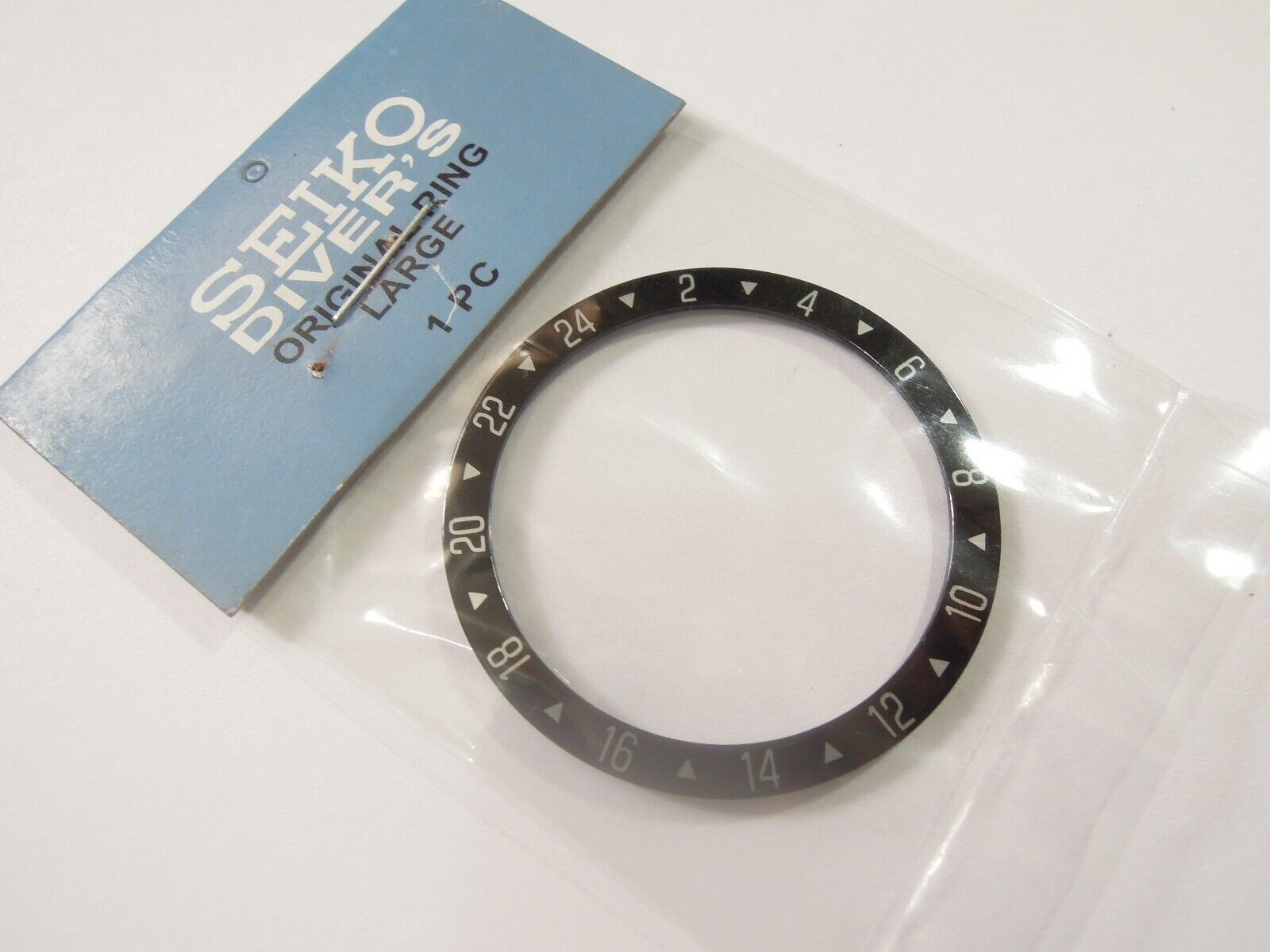 NEW BLACK BEZEL INSERT GMT 38MM LARGE DIVERS SKX007-009 / 7002-7001 /6309-7040