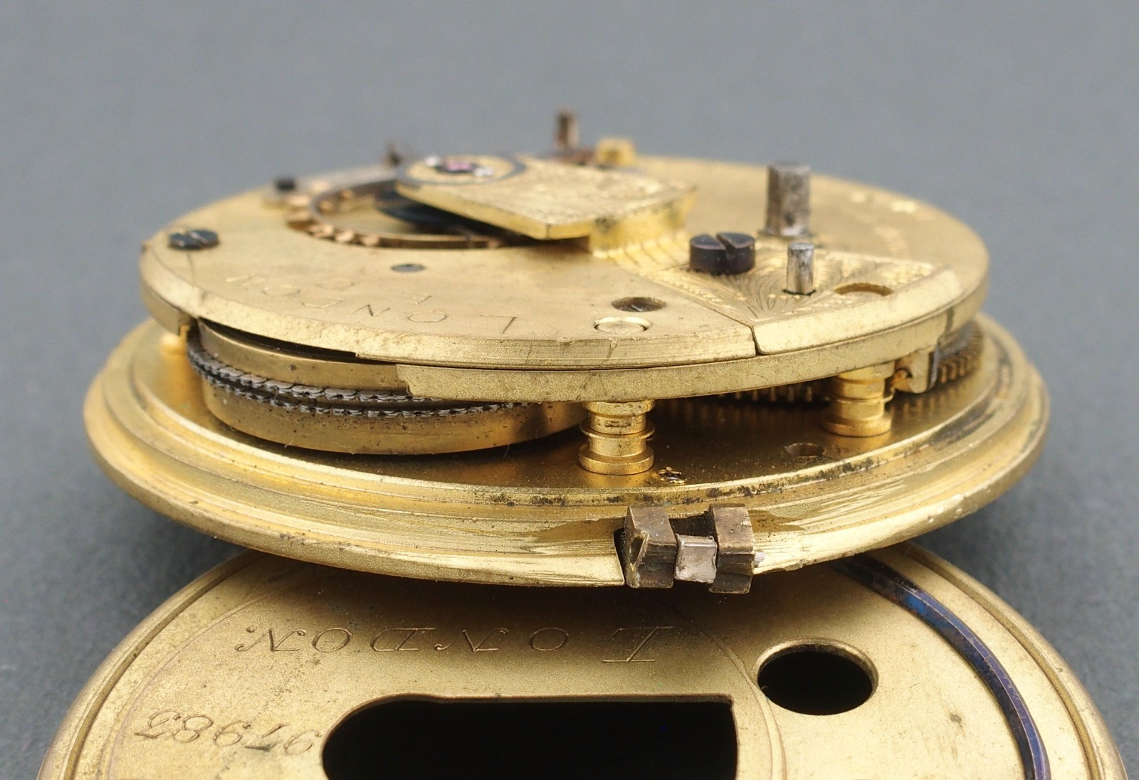 PARTIAL John Forrest Fusee London Chronometer Maker for Parts or Repairs #F382