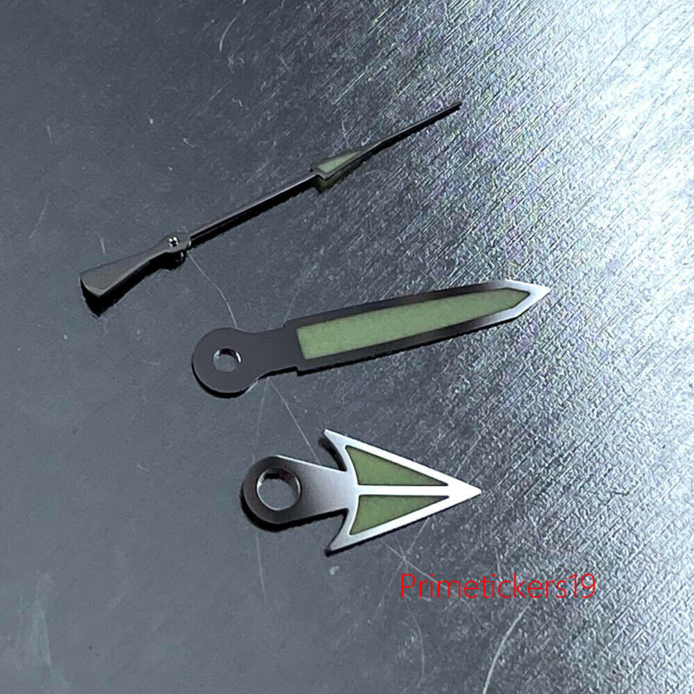 Green Luminous Watch Hands Parts Fit For NH36A NH35A 7S26 4r25 6309 7002 7009