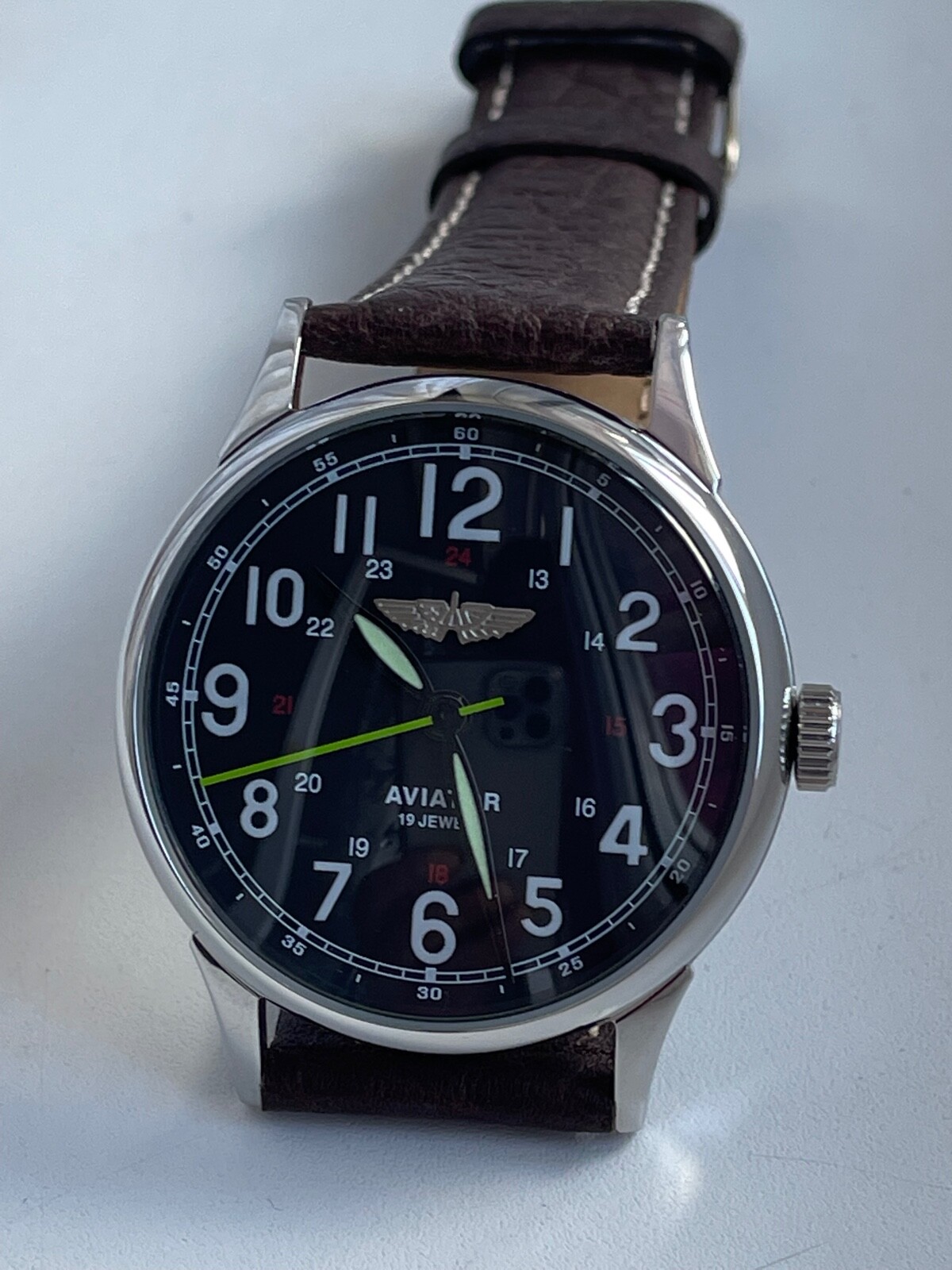 RAKETA 2609 HA mechanism USSR case steel MANS WRISTWATCH NEW marriage