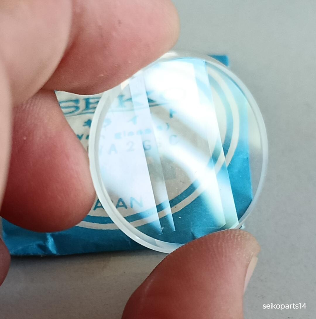 GENUINE SEIKO 5 6319-7000 6106-7720 DX AUTOMATIC FACETED CRYSTAL GLASS