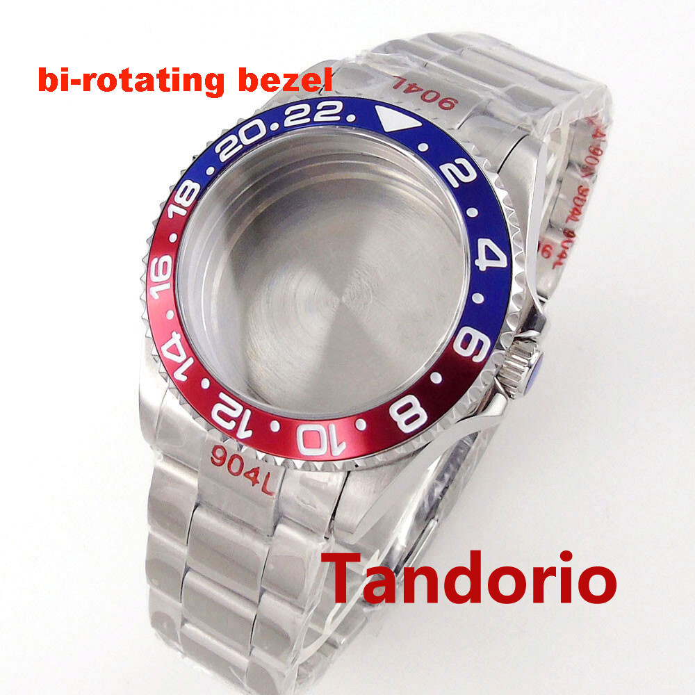 20ATM Diver Sapphire Glass 40mm Watch Case Bidirectionally Bezel Fit NH35 PT5000