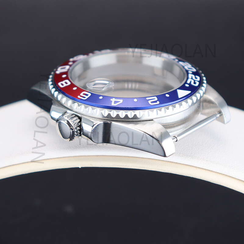 40mm Watch Cases Two Color Ceramic Bezel Fit Nh35 Eta 2824 Miyota 8215 Movement