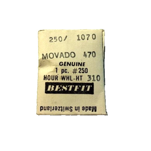 MOVADO 470 Hour Wheel HT 3.10mm watch part #250/1070