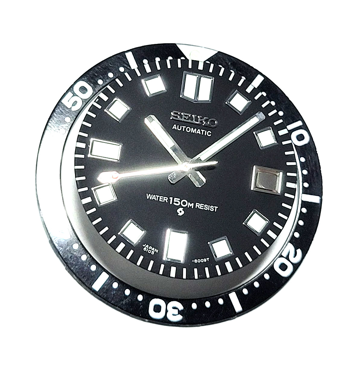 NEW COMPLETE SET OF HANDS/BEZEL INSERT/DIAL SEIK0 6105-8000/8010 CAPT. WILLARD!!
