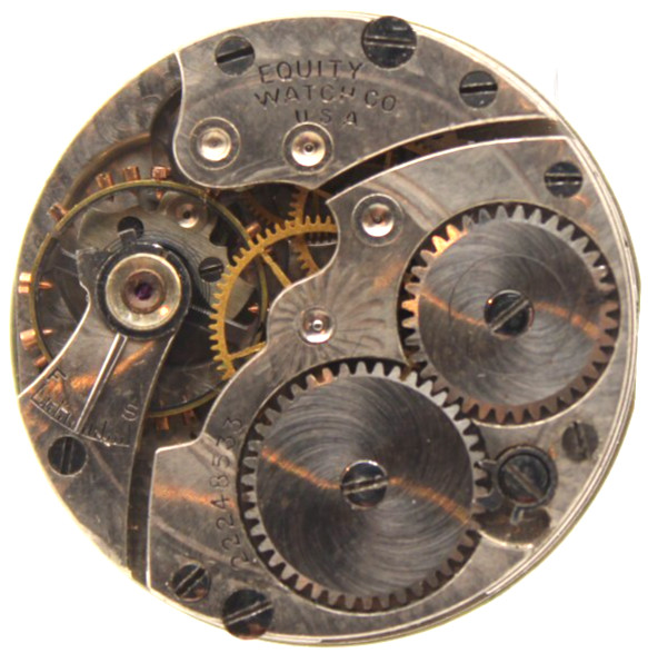 1918 WALTHAM POCKET WATCH MOVEMENT 22248533 GRADE: EQUITY 6/0s 7j (PG)