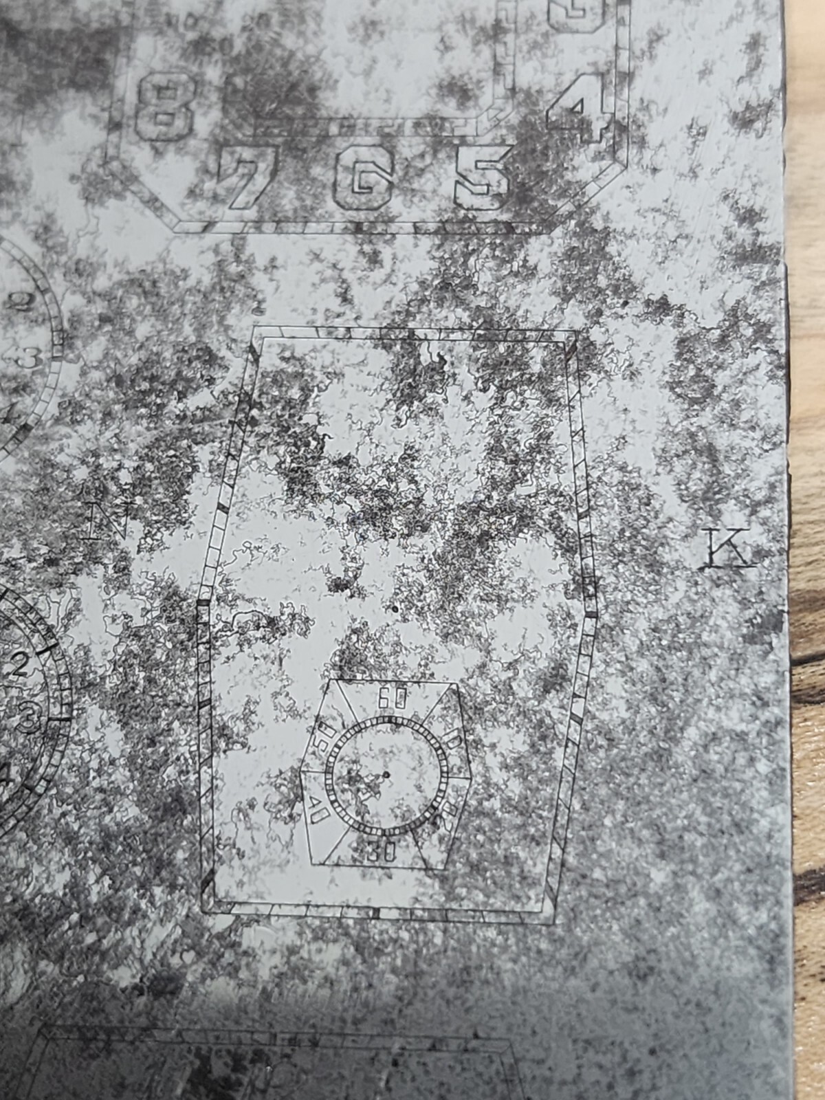 Vintage Multi Dial Printing Plate Illinois Gruen Seeland Croton Longines U164