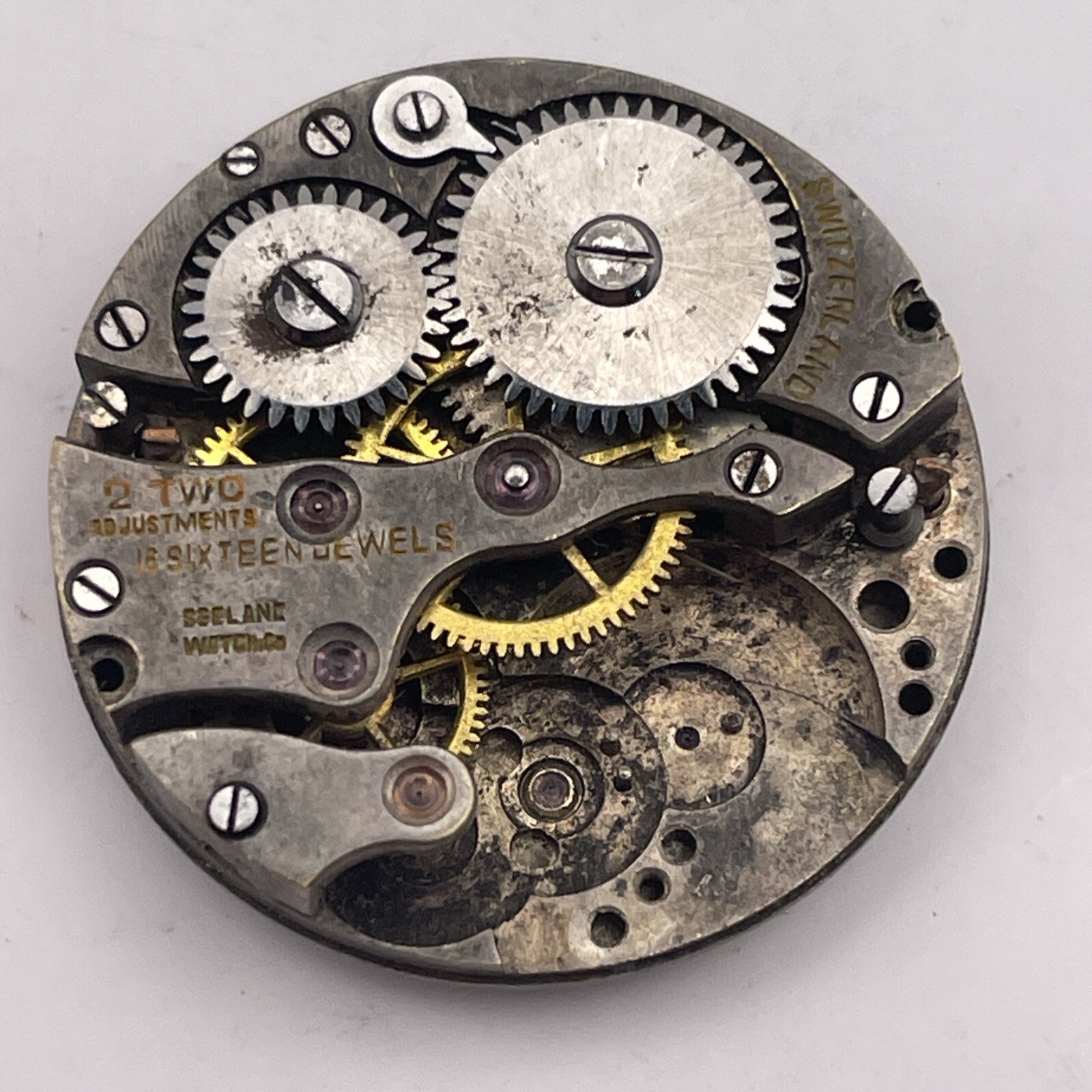 VTG Seeland Watch Co. 16 Jewels Face And Movement