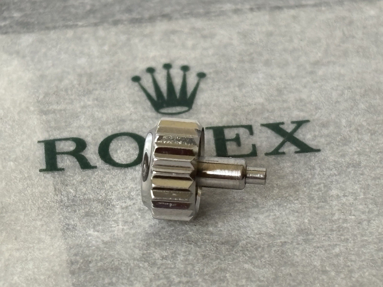 Genuine Rolex 24 703 0 Steel White Gold Crown 7mm Excellent Condition