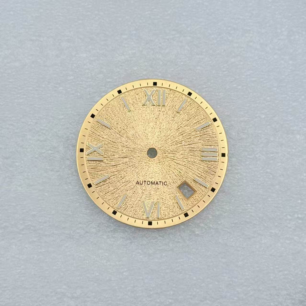 New NH35 Dial 31.8mm Black Purple Fit NH35/36 Movements Watch Accessories