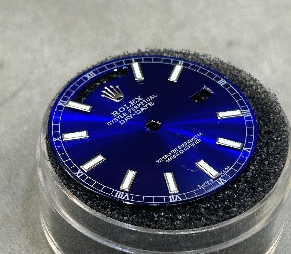 Rolex Quickset President Custom Blue Lume Index Dial For 18239 118239 118209