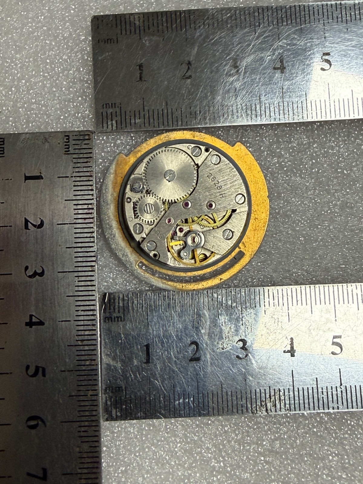 Watch movement USSR Raketa Cal.2628.H. plus Dial. For parts .