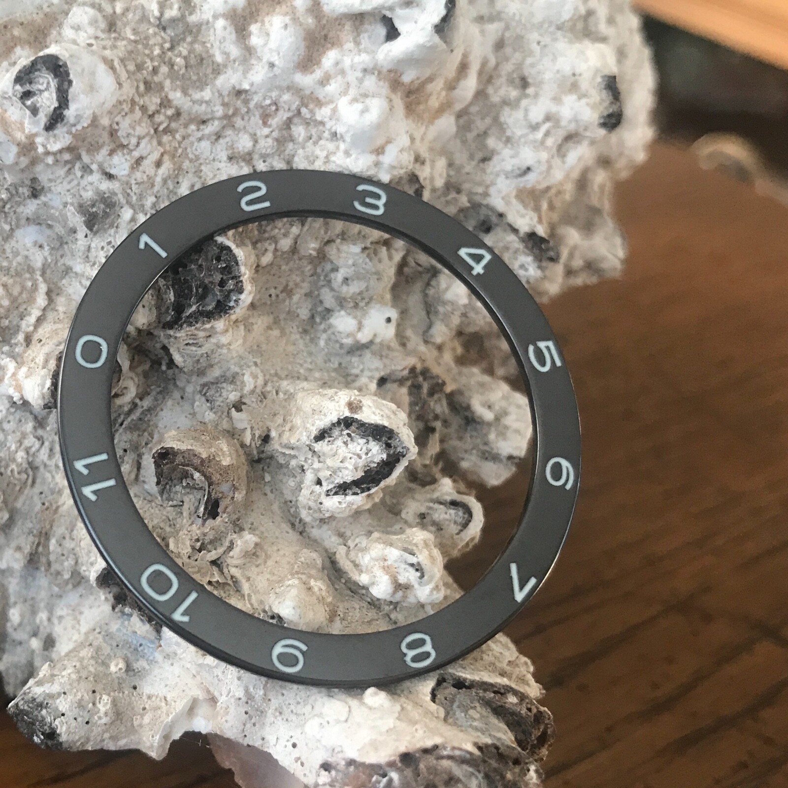 Ceramic Black [Spectre] Bezel Insert for Seiko SNZH ~ US Seller + Ships Fast