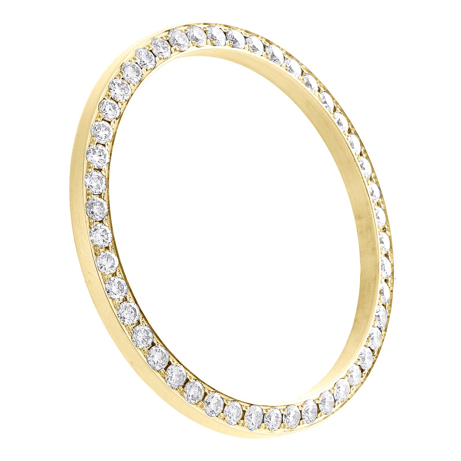 10K Yellow Gold Custom Diamond Bezel For Rolex Day-Date Fits 36mm Watch 1.65 CT.