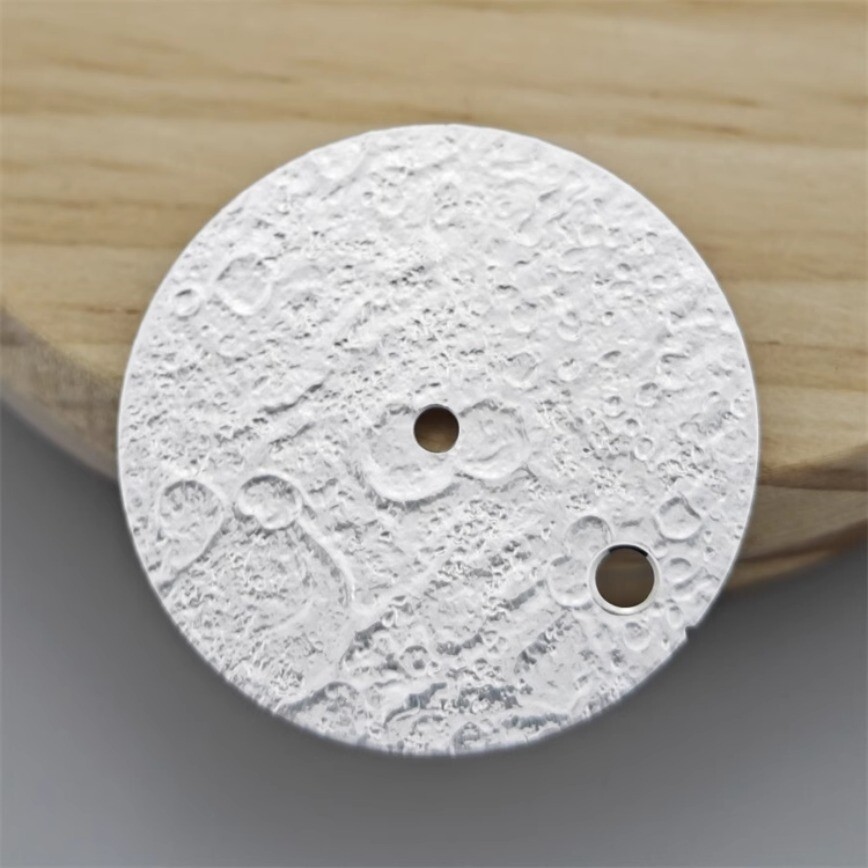 28.5mm NH35 Dial Chang’e Moon Dial Silver Gray Black for NH35/36 Movement