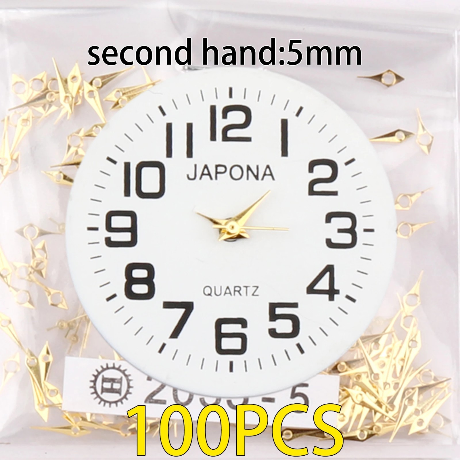 100pcs Watch Hands Assortment 2035 PC21 SL68 GL32 9T33 VJ32 VH31 Gold Parts Kit