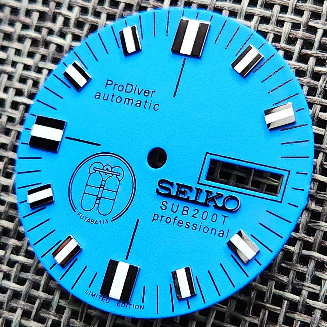 New PRO DIVER BLUE DIAL DIVERS FOR SEIKO NH36 4R36 7S26 SKX007 w/ Chapter Ring