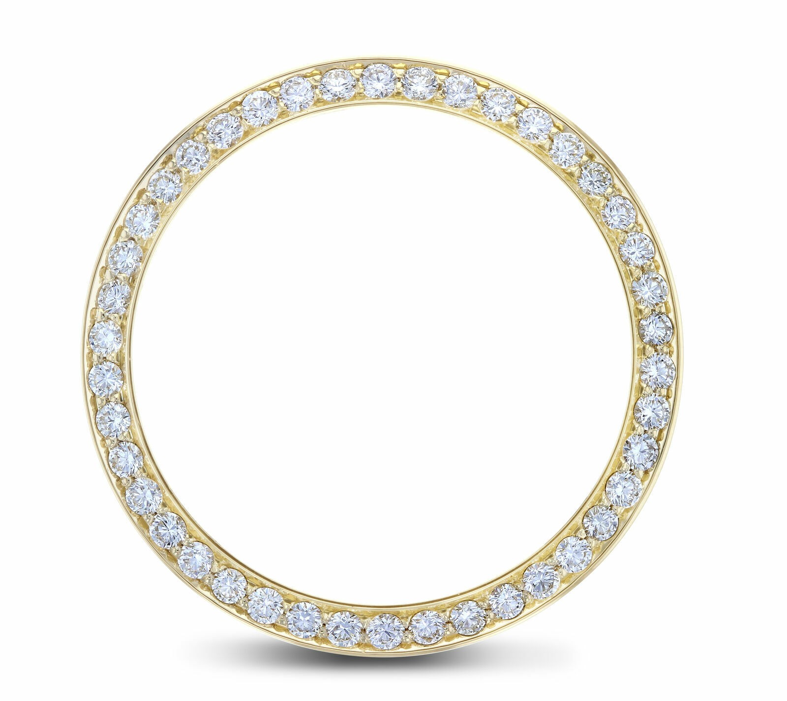 2CT BEAD NATURAL DIAMOND BEZEL 18KY 36MM FOR ROLEX SUPERIOR 16013 16203 16233