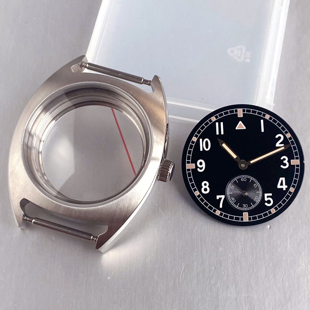 New 36mm Steel Watch Case With 30mm dial For ST1701 Movement Push-Pull Crown