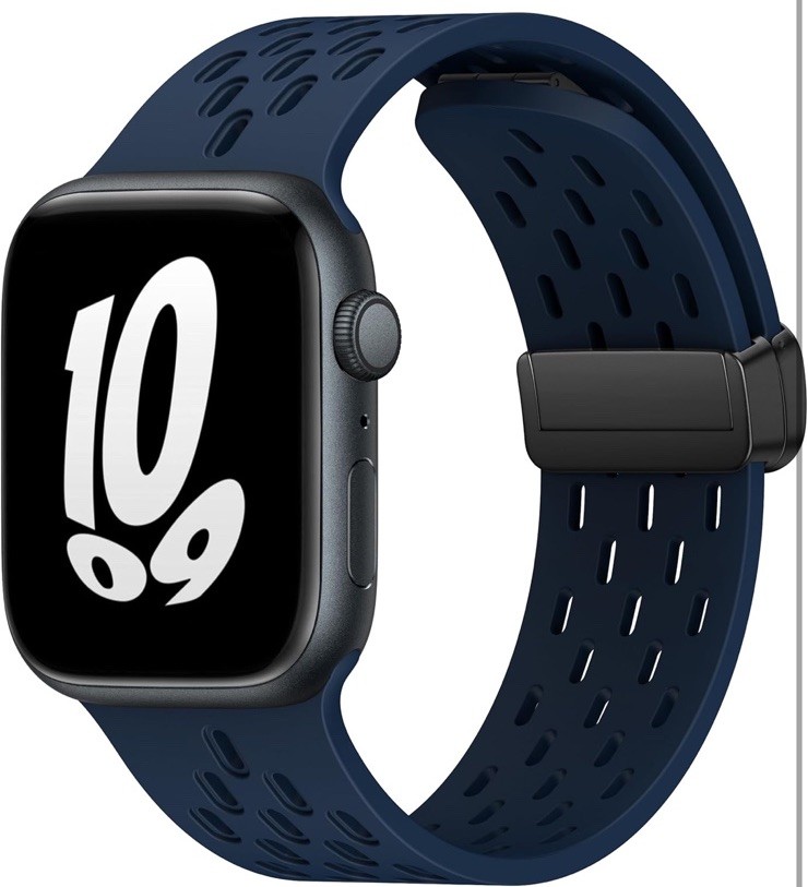 Blue Magnetic band For Apple watch Ultra 2 49, 44, 45, 40, 41, 42, And 38mm S