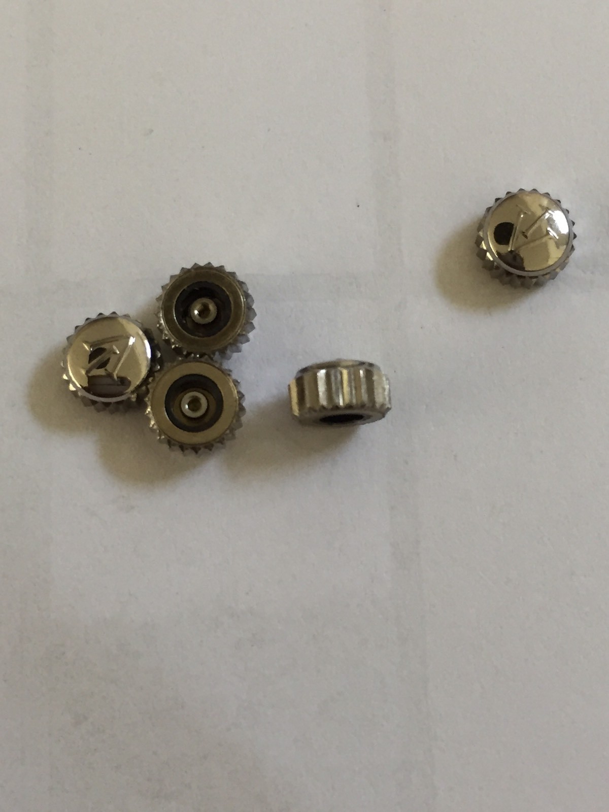 NOS Vintage INVICTA IV Crown 5.5 X 3.2 Mm Tap 0.9 Tube 2.5 Stainless Steel.