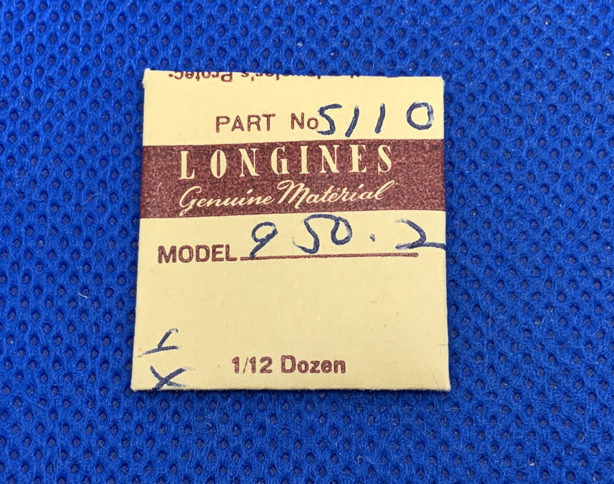 Longines 950.2 Part #5110 Bridge Screws (3). Sealed. New Old Stock. 60-50 L