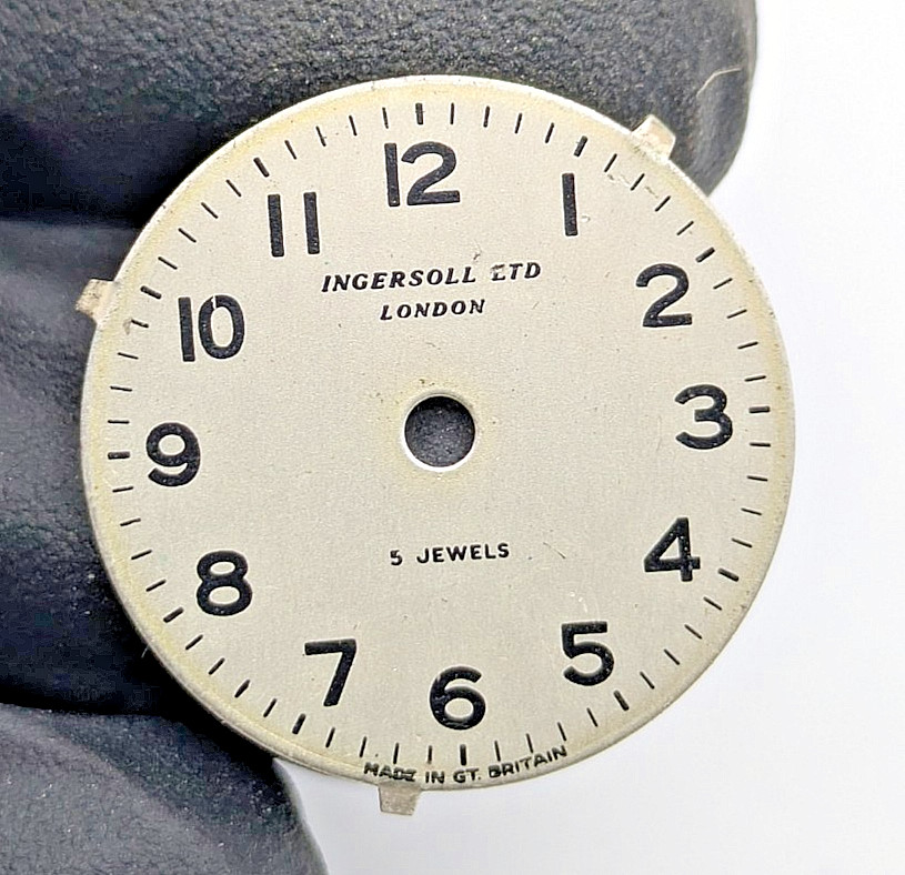 Ingersoll LTD London 5J Watch Dial Great Britain Parts Repair 22.5mm