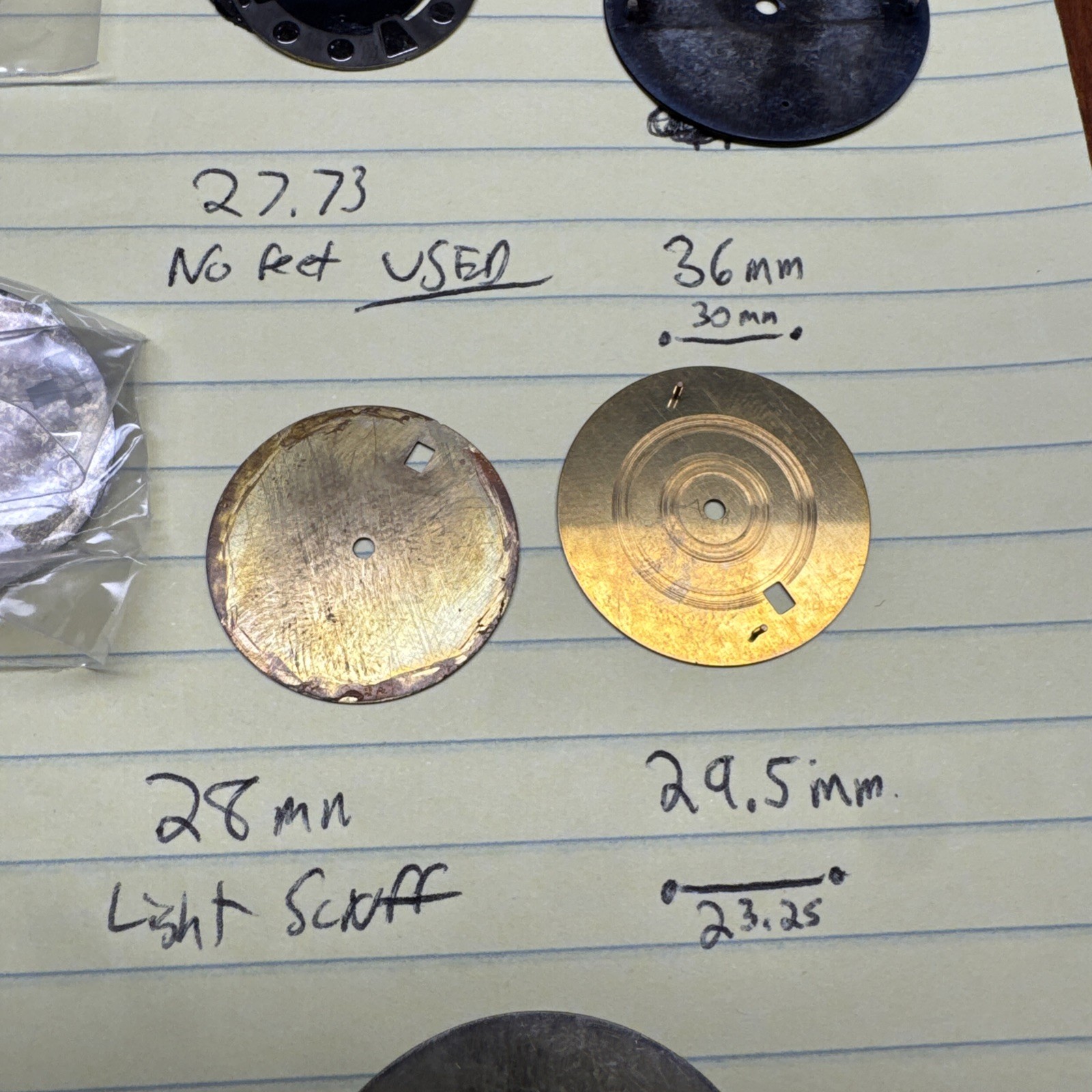15 Watch Dial Lot MOST NEW 28.5 28mm 29.5 40.5 NH35/36