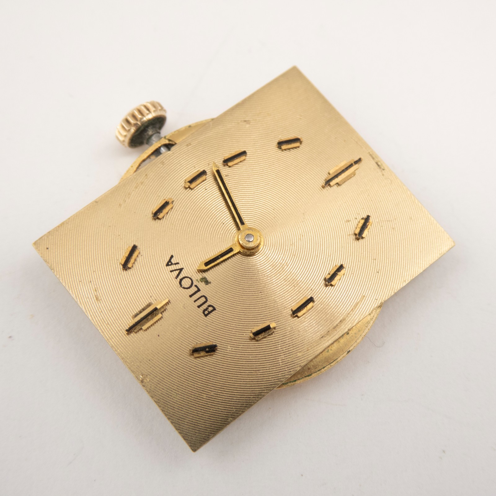 Vintage Bulova Caliber 8EA 17-Jewel Wristwatch Movement, Runs