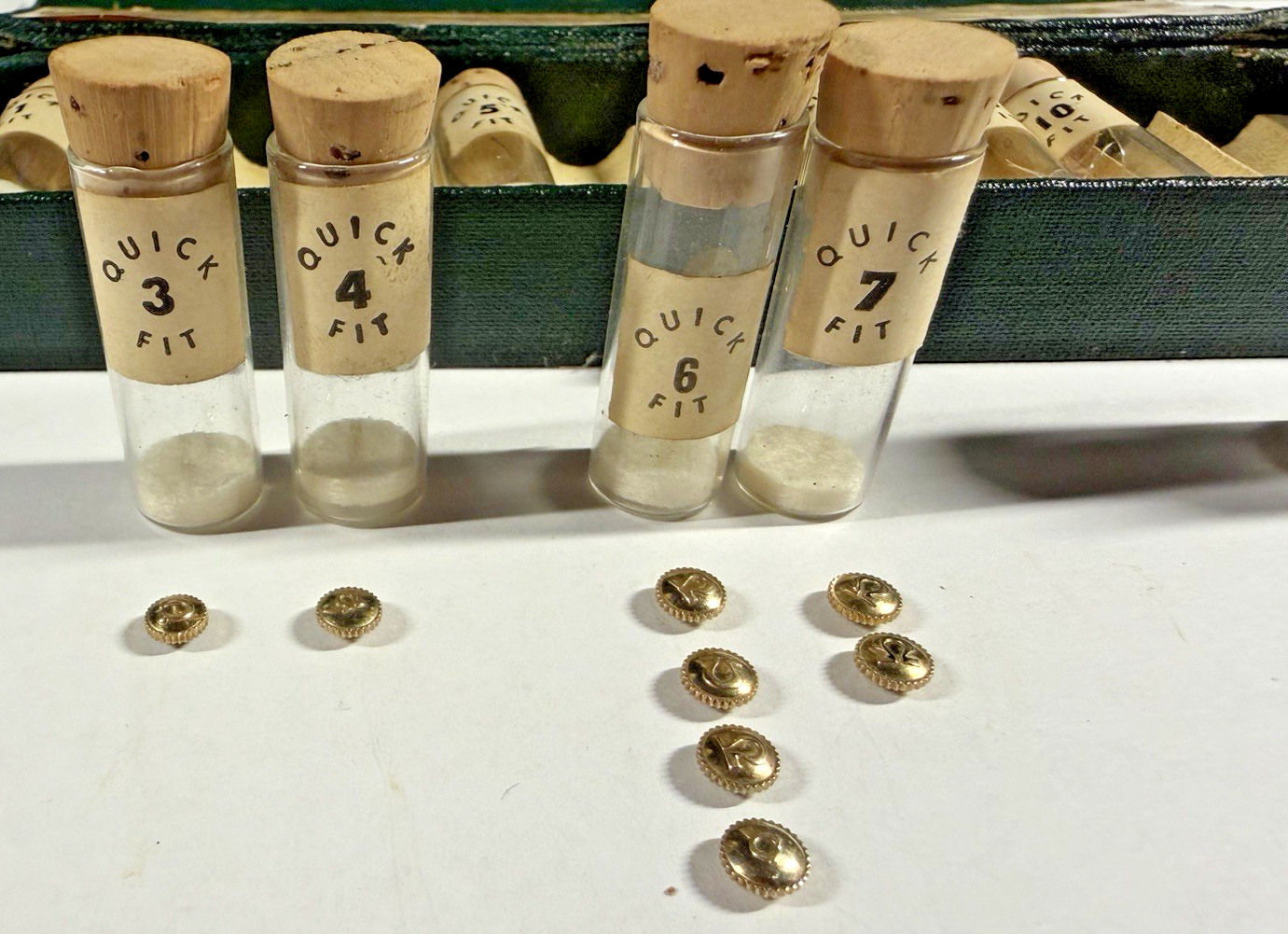 Omega Signed Crown Lot Genuine Quick Fit No. 356 14K Gold-Filled Watchmaker Lot