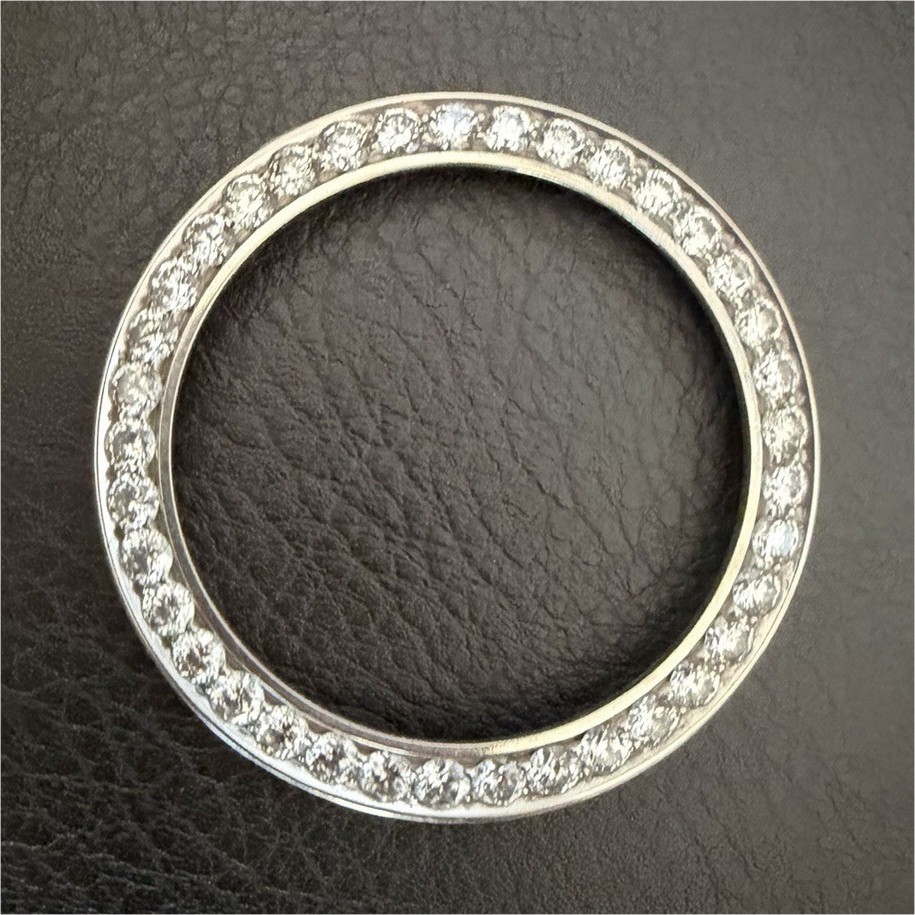 10K WHITE GOLD 4CT NATURAL DIAMOND BEZEL ROLEX SKY-DWELLER 326934 326939 326239