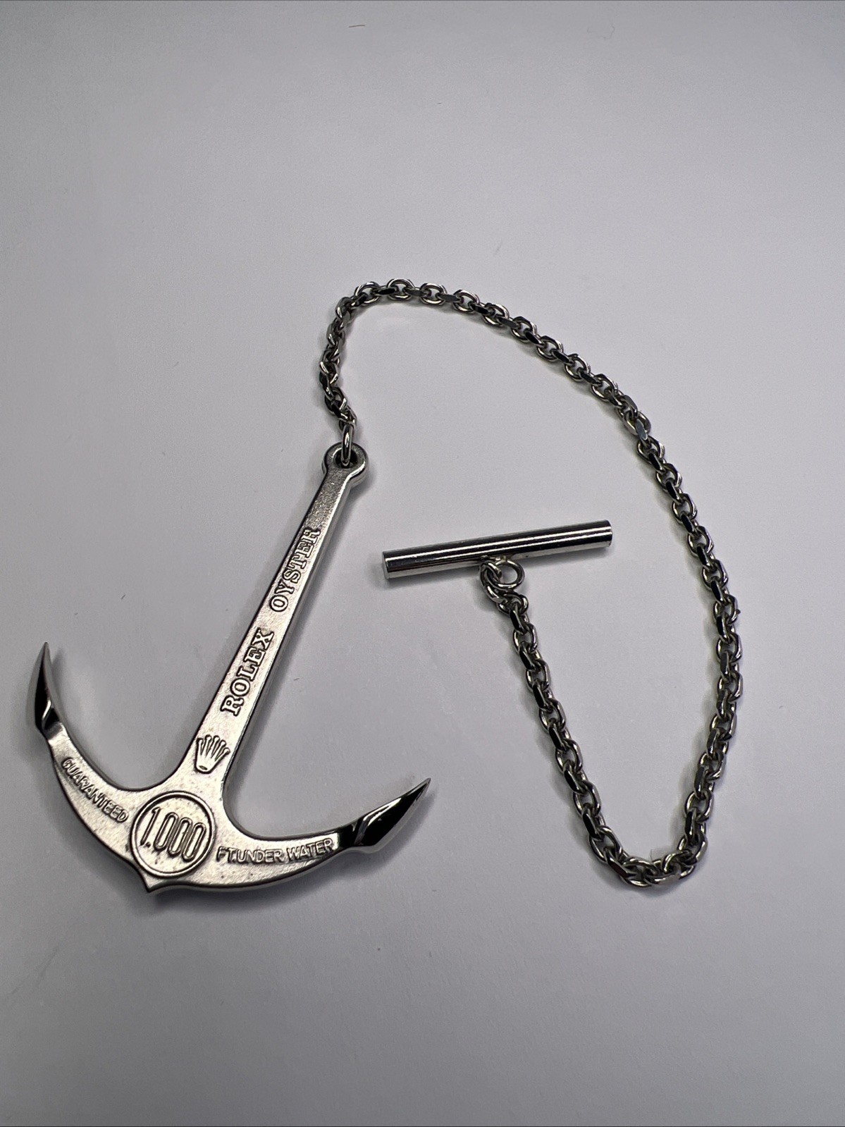 Rolex Oyster Submariner Anchor On Chain w/ Toggle Bar Clasp 300M / 100FT OEM