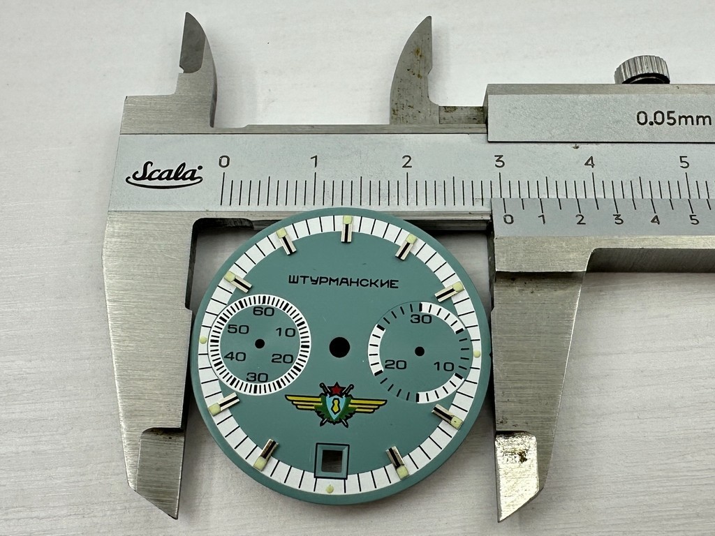 NEW!! Dial for Poljot Sturmanskie Caliber 3133 Vintage Russian Chronograph Watch