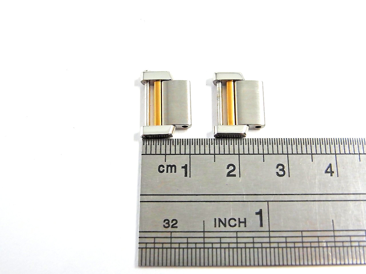 Cartier Tank Francaise 14.5mm 18K SS Genuine Link SM Watch Band 2pcs set Mint (b