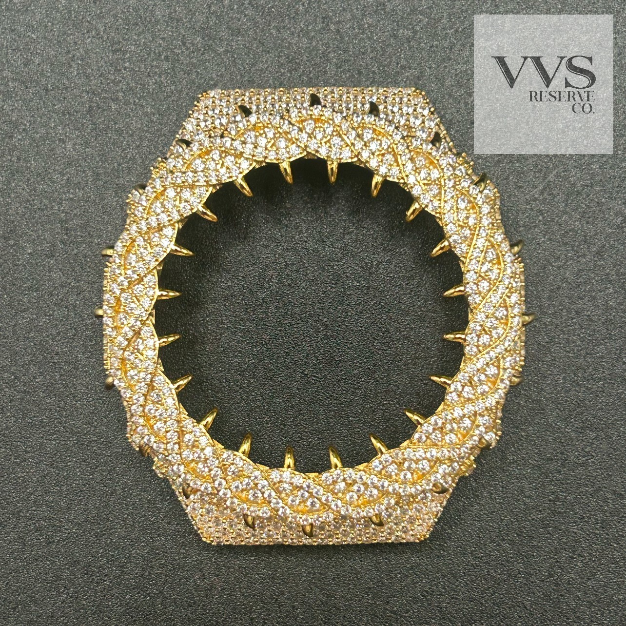 5A CUBIC ZIRCONIA Iced BEZEL Kit For GA2100 Watch – BEZEL ONLY