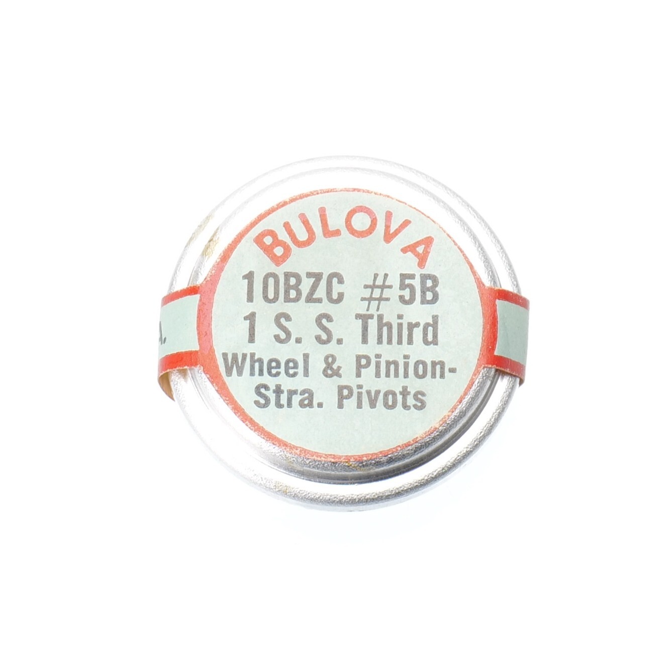 NOS Vintage Bulova 10BZC #5B S.S. Third Wheel & Pinon Watch Part (C16D29)