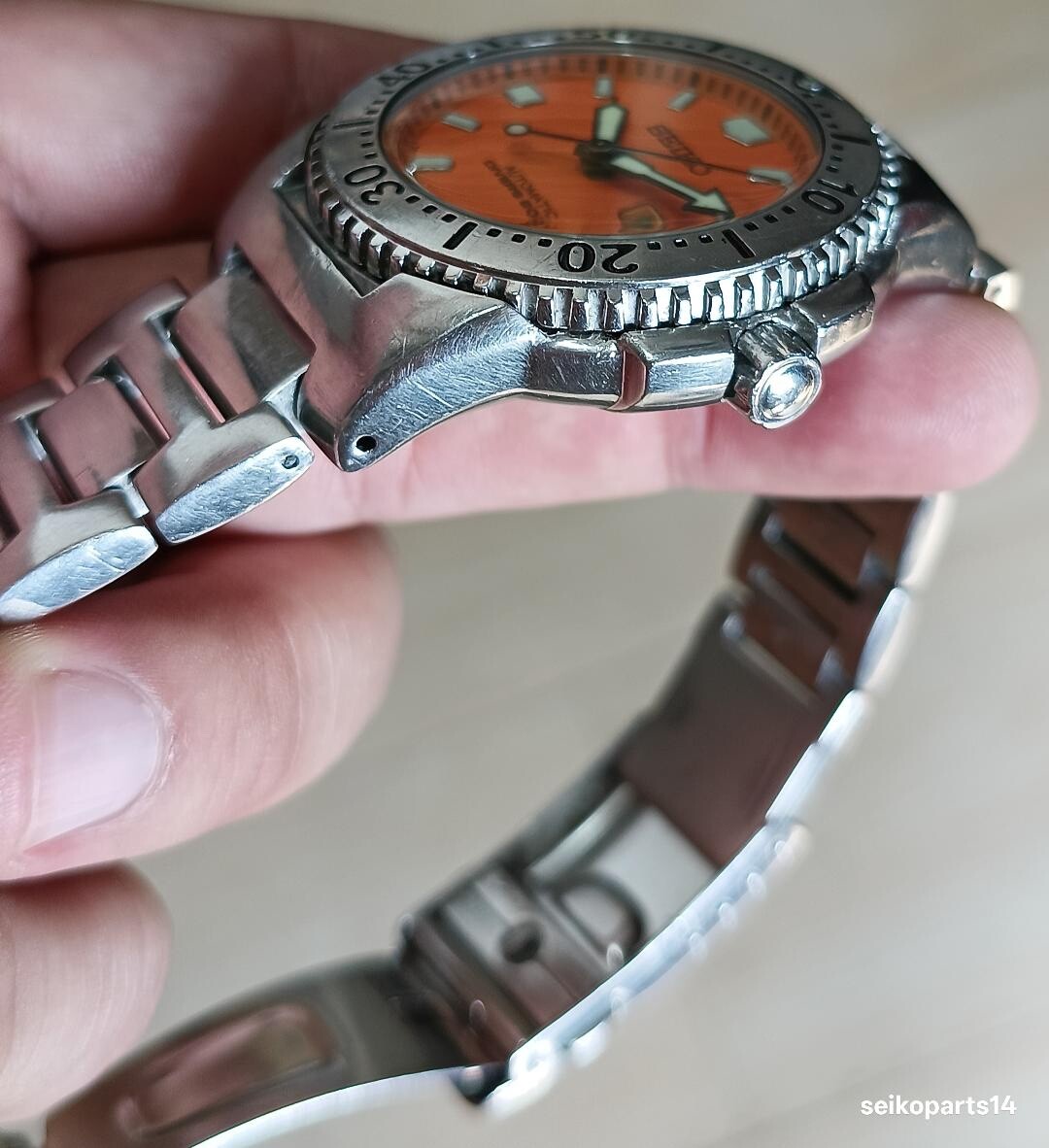 SEIKO KNIGHT RARE ORANGE SKXA61 7S26-01X0 U.S. MARKET 2006 JULY ALL ORIGINAL