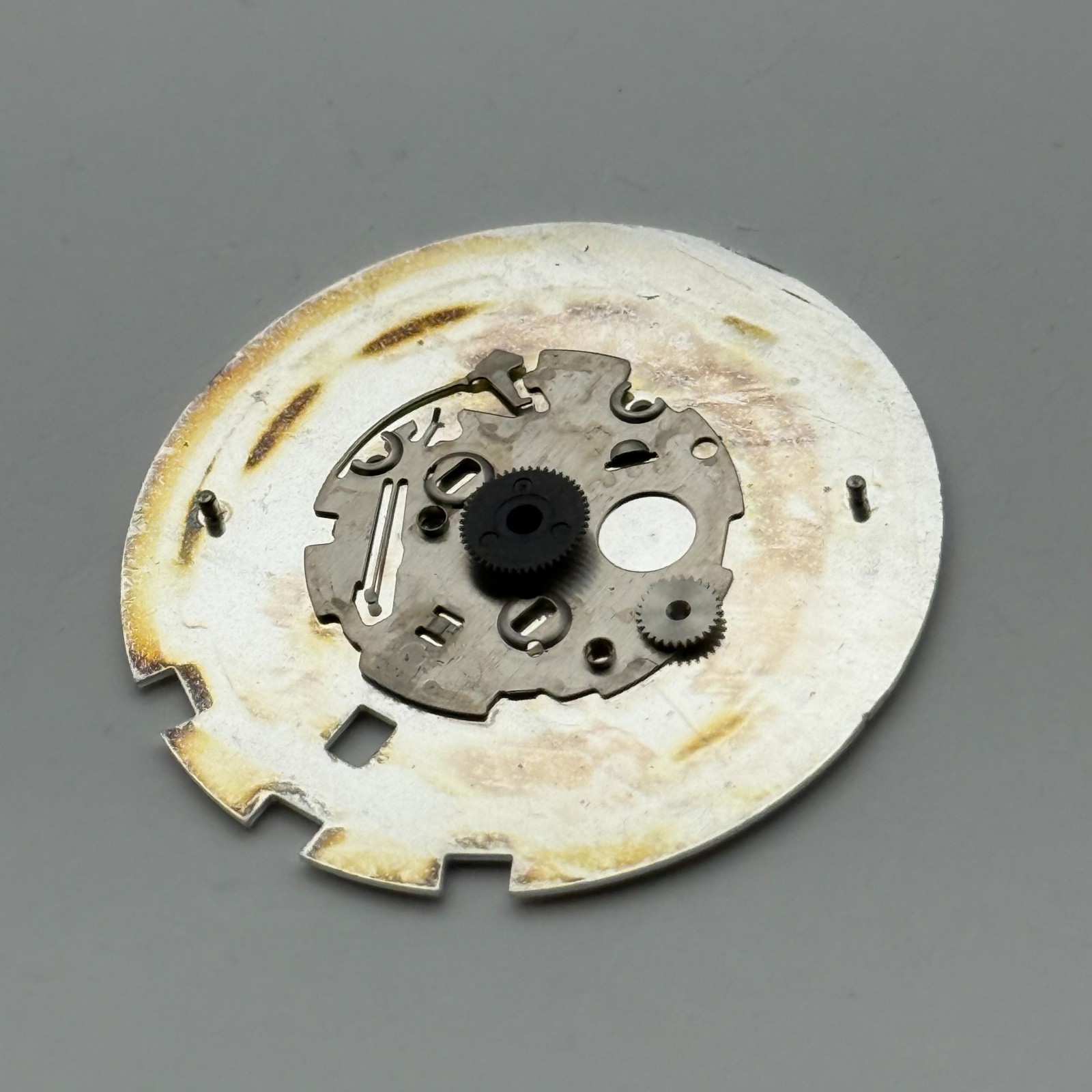 Seiko 7T92-0SE8 Watch Dial Chronograph 100M Silver Japan Spare Parts Repair 31mm