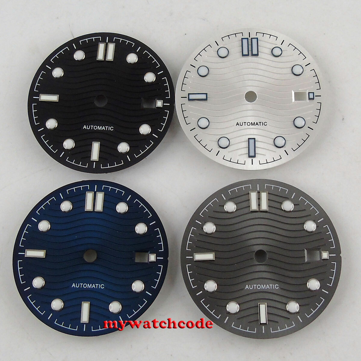 31mm pure sterile black gray blue dial fit ETA 2824 2836 mingzhu 2813 mens watch