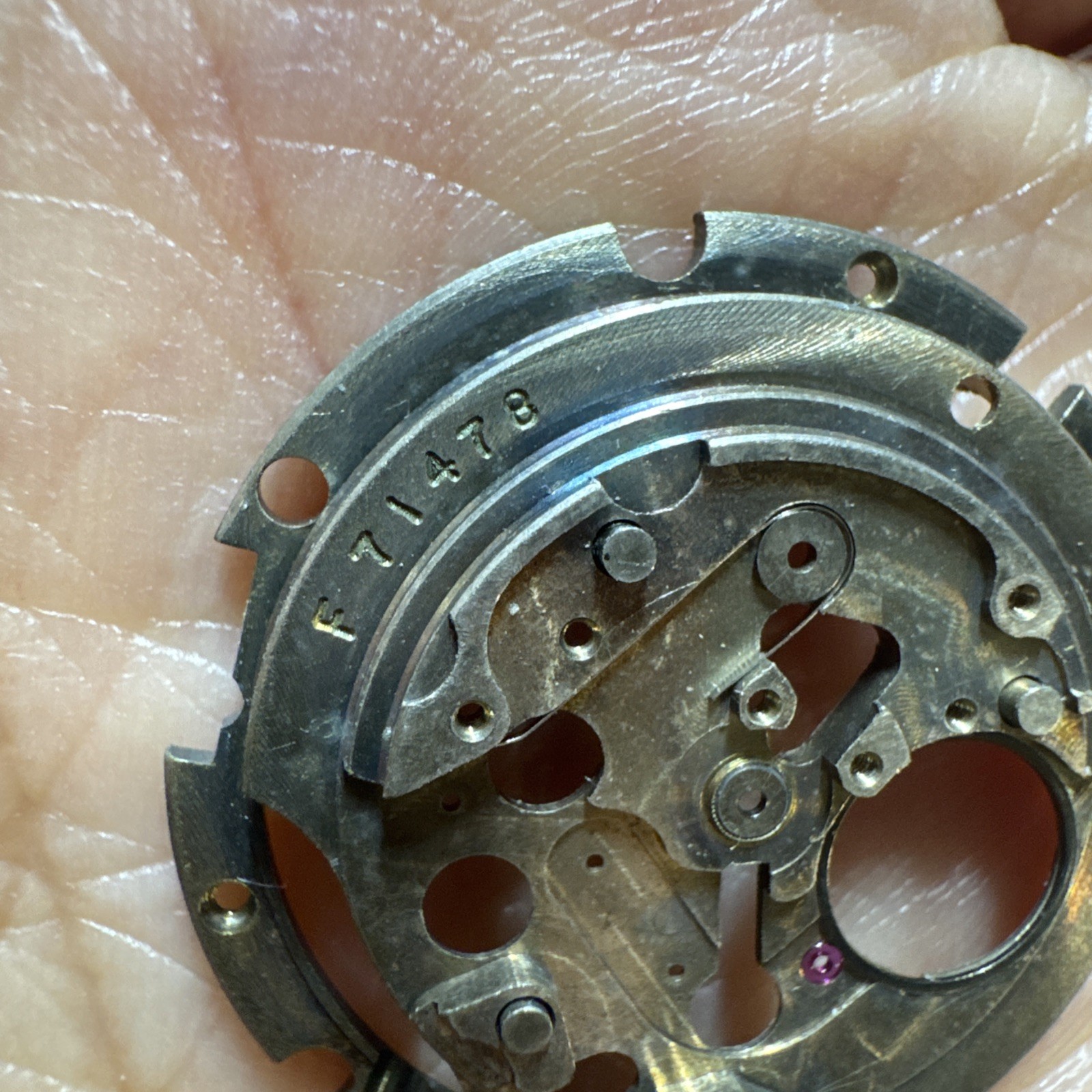Rolex 635 Bubbleback Automatic Rotor Bridge Assembly Frame Serial F71478 5651