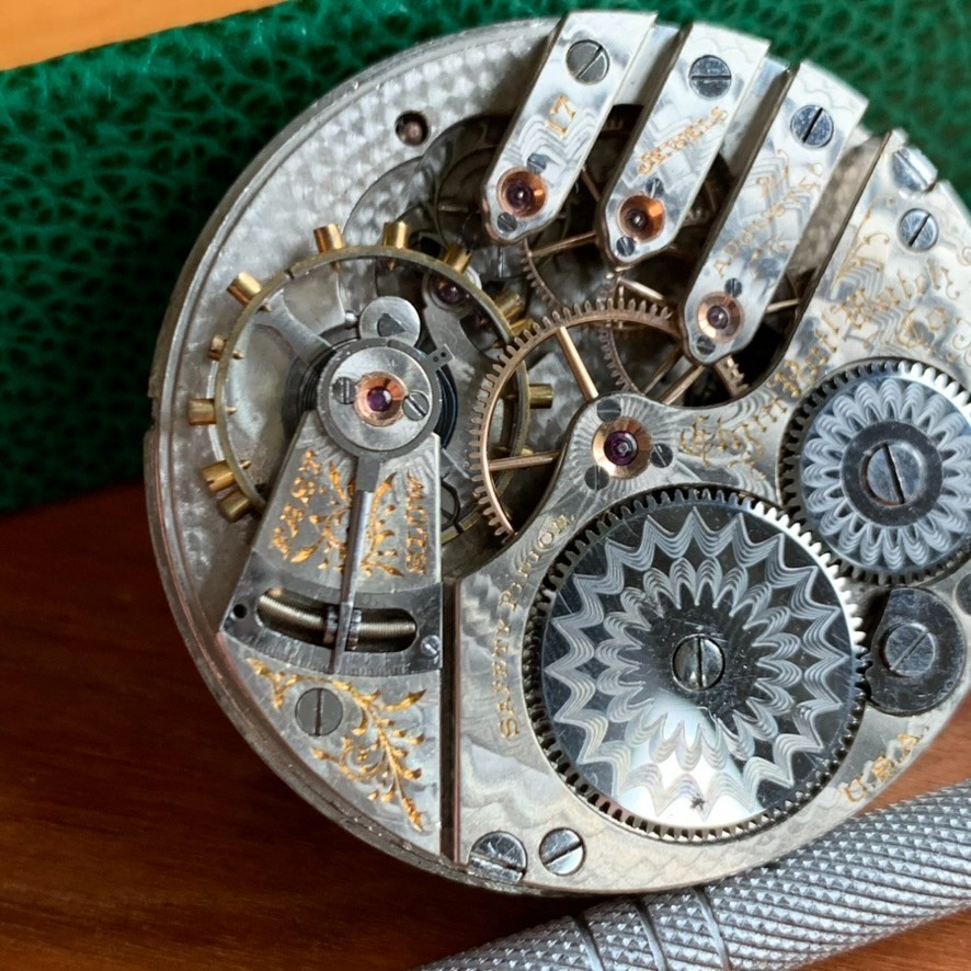1903 Elgin Grade 243 16S 17 J 3 Finger Hunting Case Pocket Watch Movement Repair