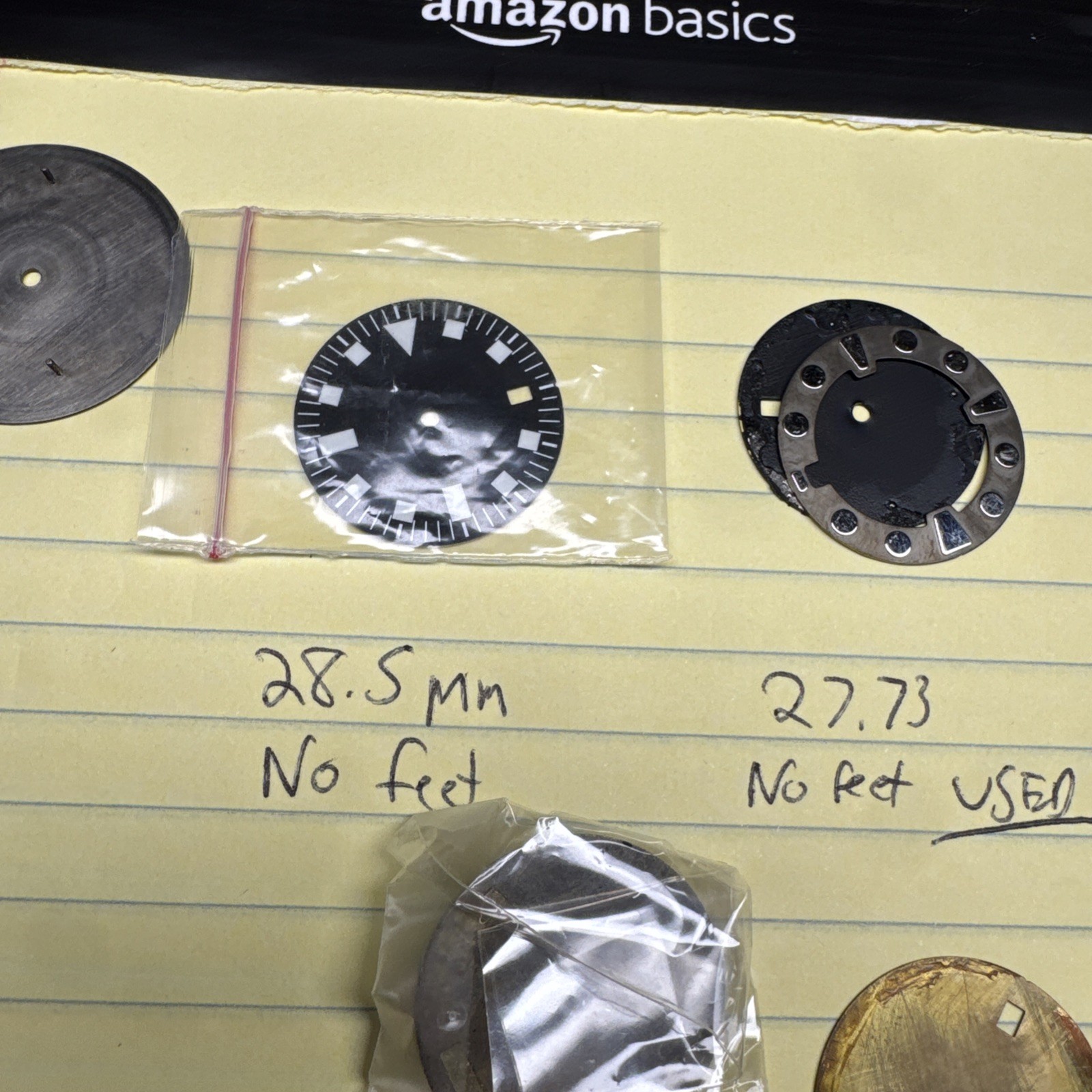 15 Watch Dial Lot MOST NEW 28.5 28mm 29.5 40.5 NH35/36