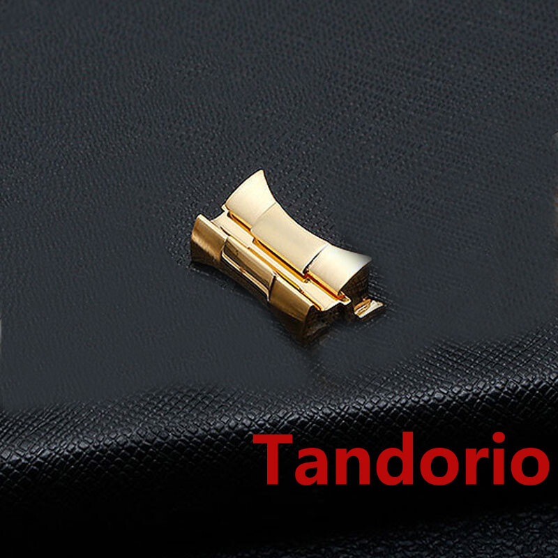 20mm Solid Stainless Steel Curved End Link Silver/Gold/Rose Gold/Black PVD Links