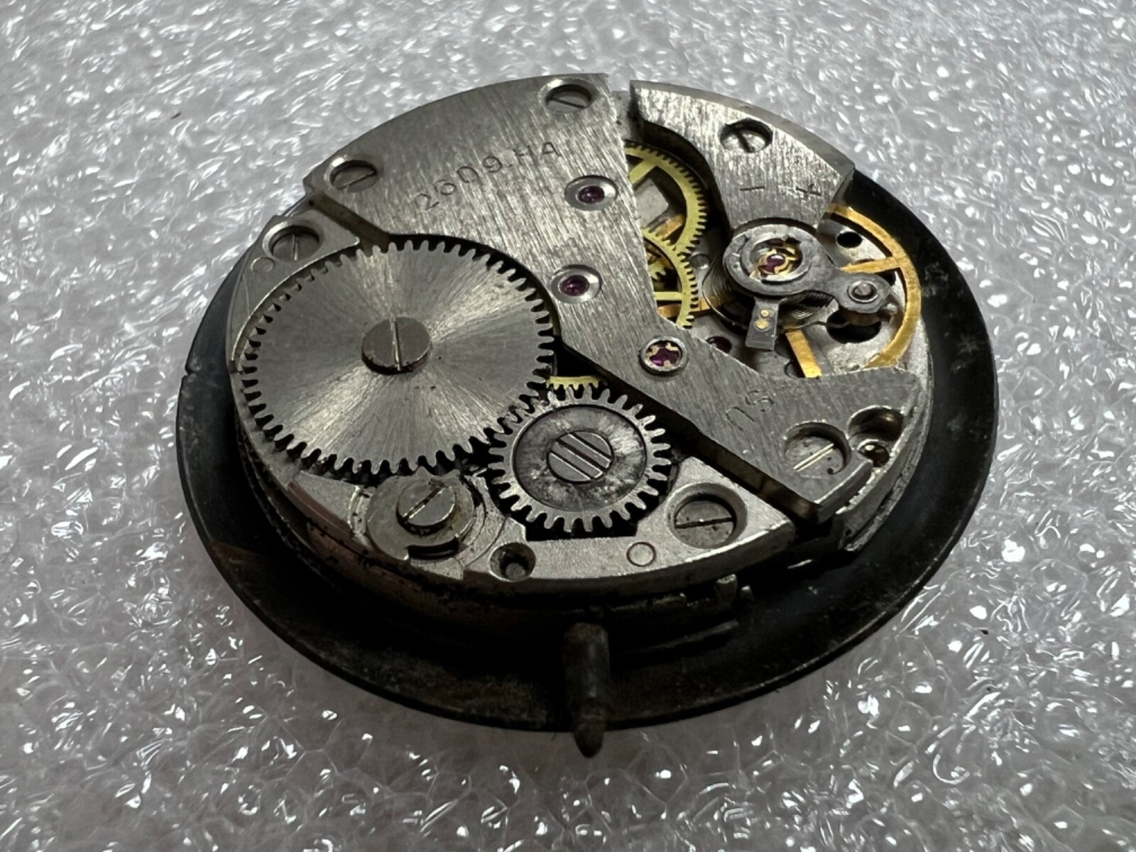 Watch movement USSR Raketa Cal.2609.НА plus Dial.For parts.
