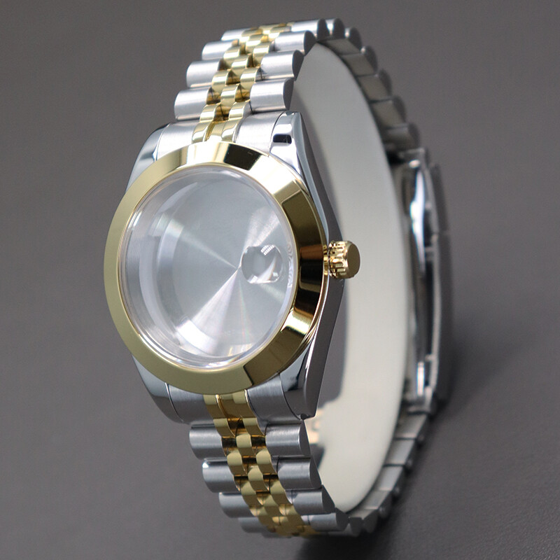 36mm 40mm Inclined Bezel Watch Case+Stainless Bracelet For Seiko Nh35 NH36 8215
